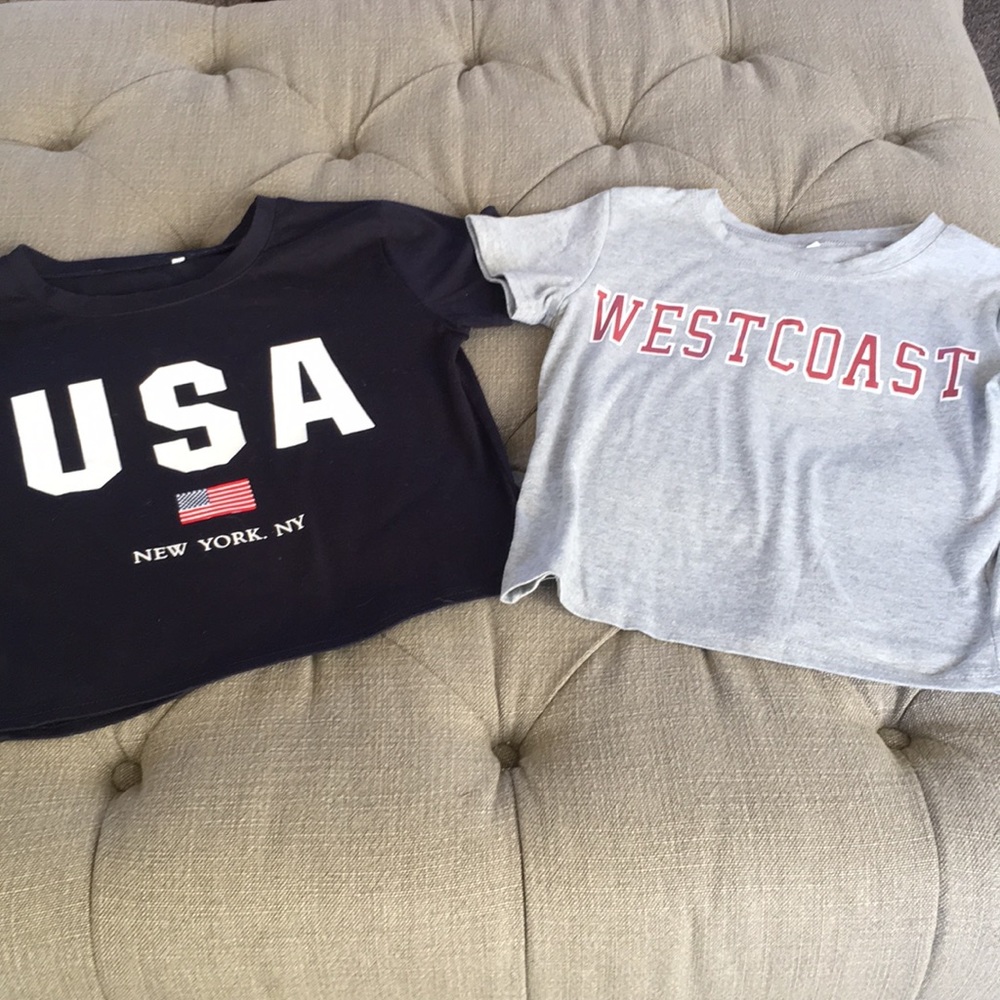 Girls semi crop tops